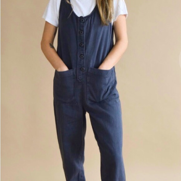 Jungmaven button front jumper diesel grey small